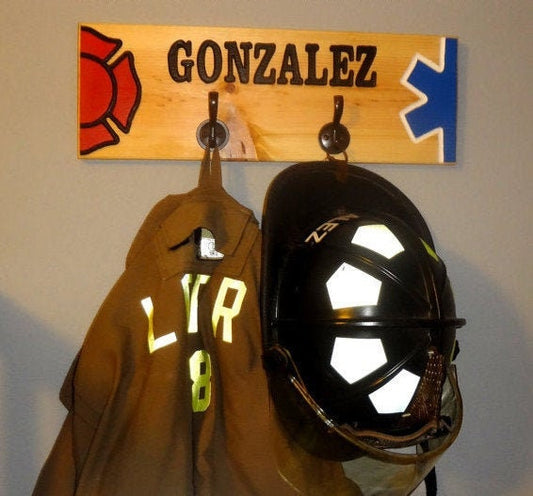 Gear Hook Carved Sign