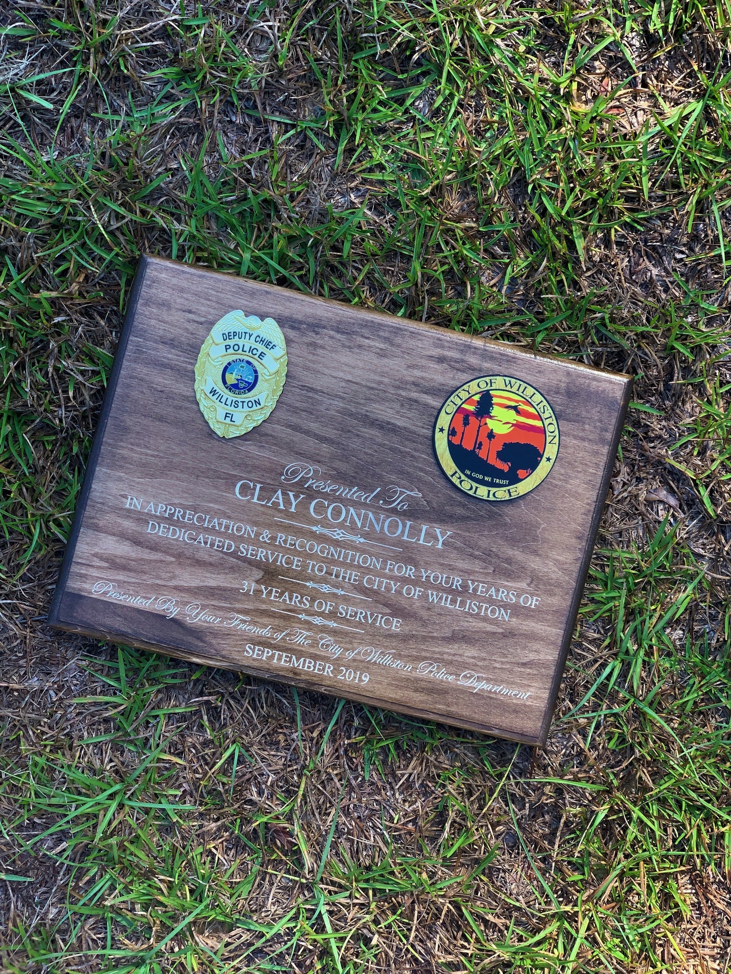 Retirement Plaque