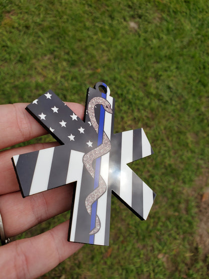 Star of Life Paramedic Christmas Ornament