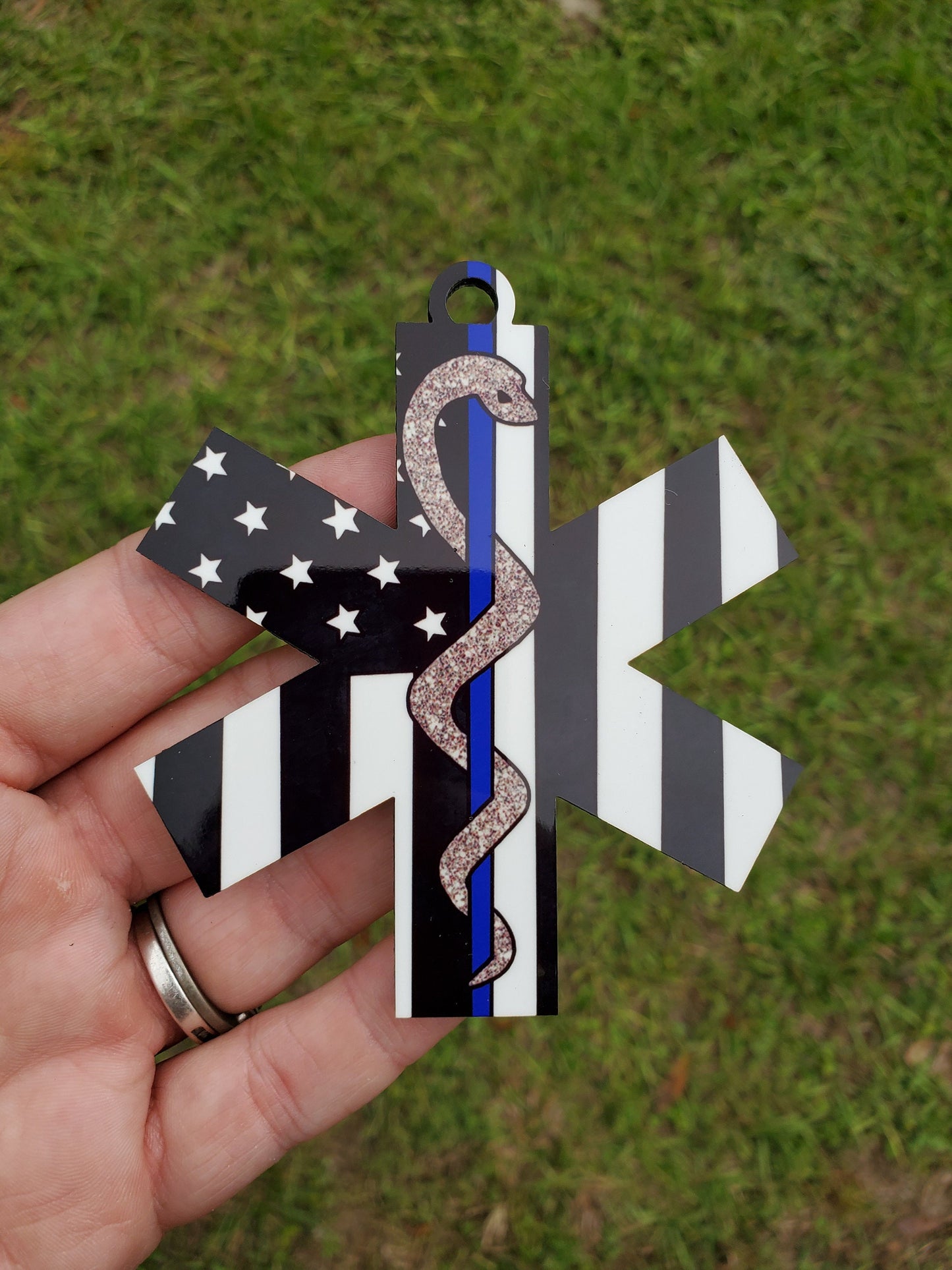 Star of Life Paramedic Christmas Ornament