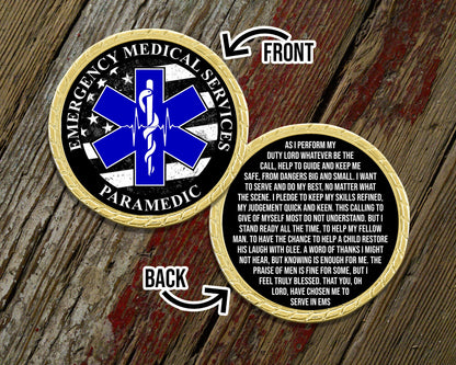 Paramedic Prayer Challenge Coin