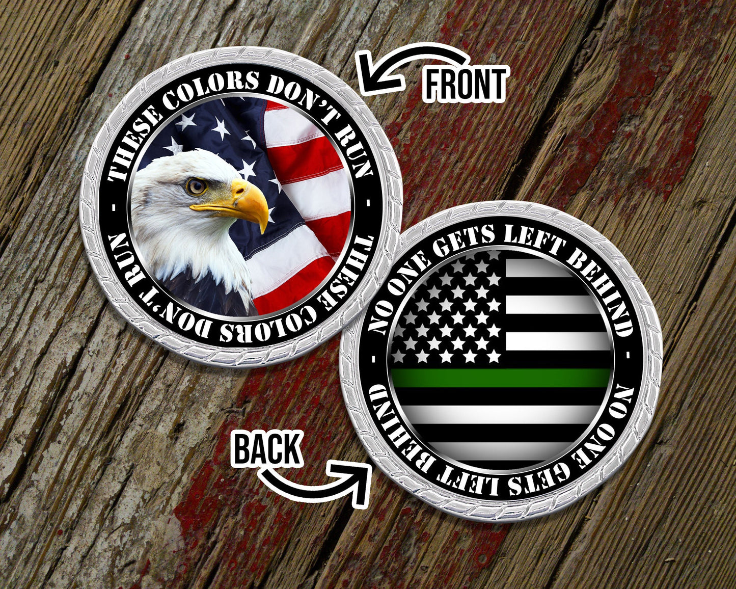 Thin Green Line Military Challenge Coin