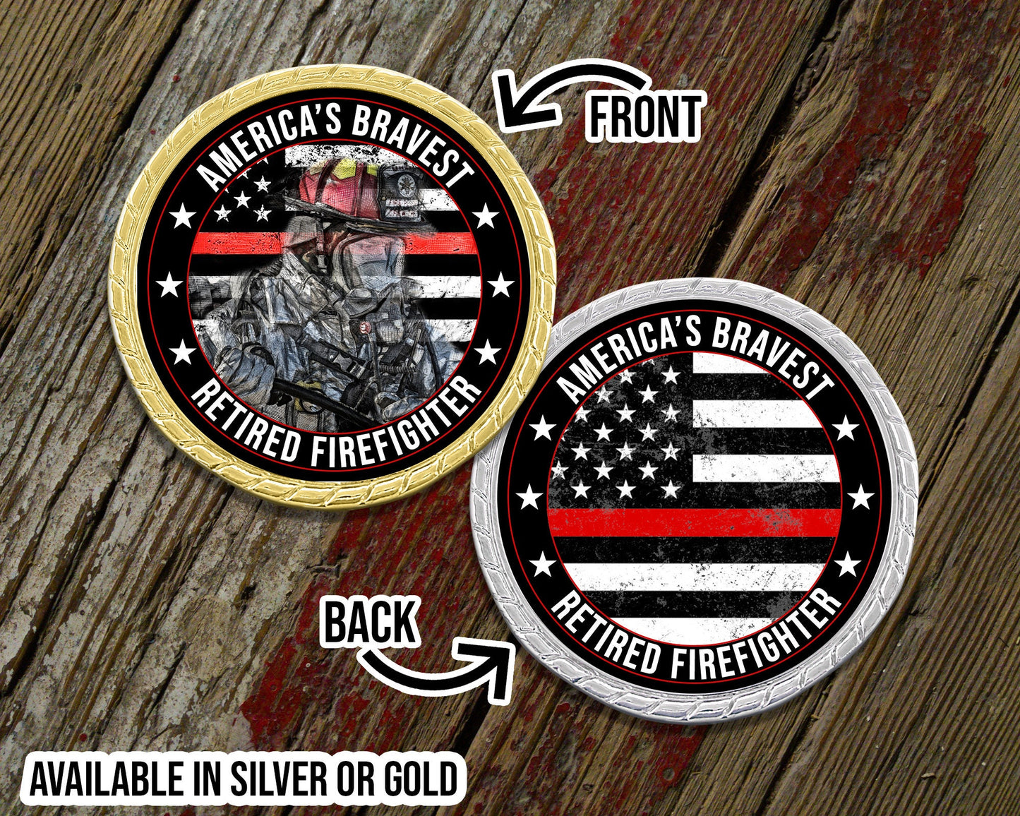 America's Bravest Retired Firefighter Challenge CoinGift