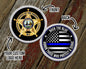 Custom Logo Back The Blue Challenge Coin