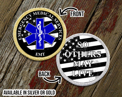 Custom Designed EMT Challenge Coin