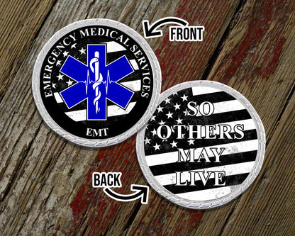 Custom Designed EMT Challenge Coin