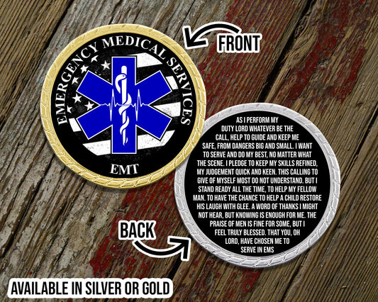 EMT Prayer Challenge Coin