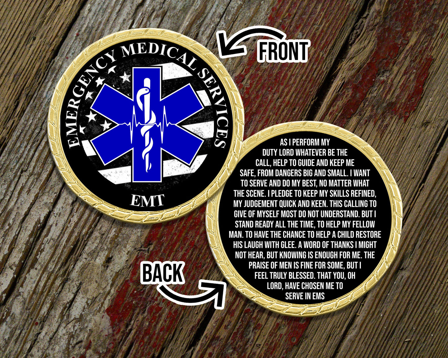 EMT Prayer Challenge Coin