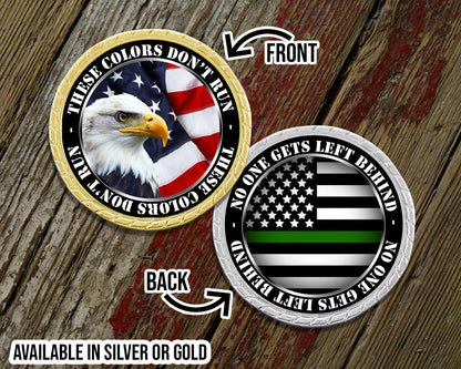 Thin Green Line Military Challenge Coin