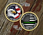Thin Green Line Military Challenge Coin