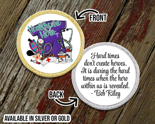 Healthcare Heroes Custom Designed Challenge Coin