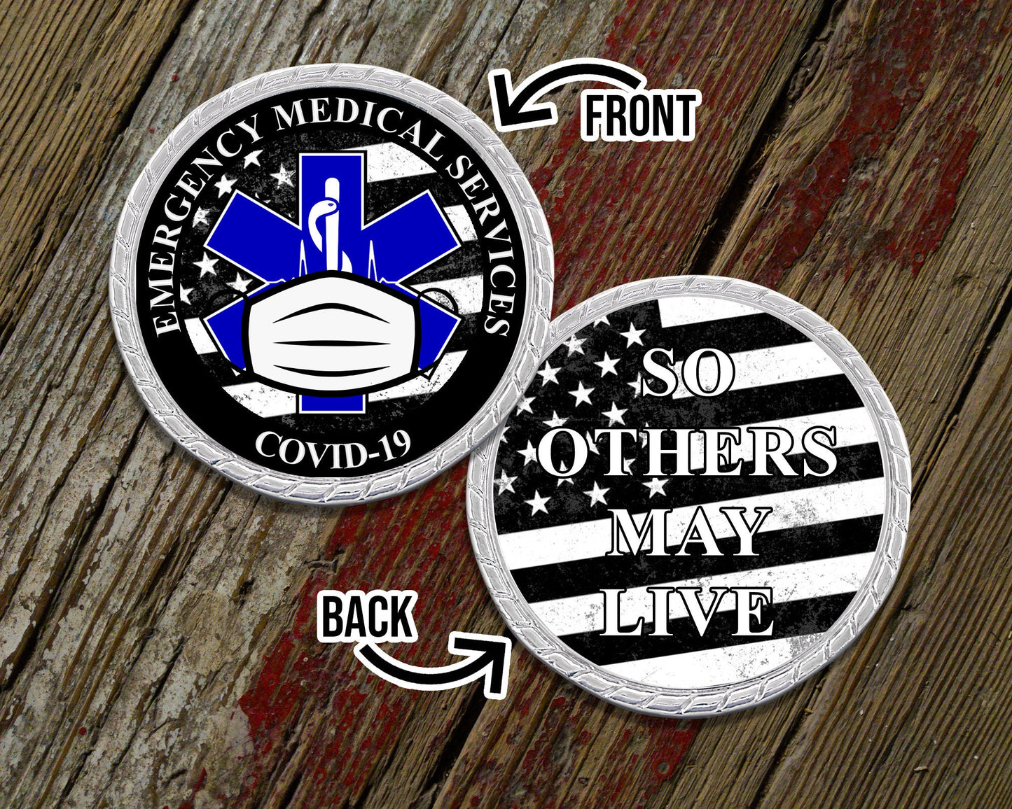 Emergency Medical Services Covid-19 Challenge Coin