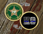 Custom Logo Blue Line K9 Challenge Coin