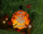Rolling Fire Maltese Cross Christmas Ornament