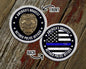 America's Bravest Retired Police Officer Blue Line Challenge Coin