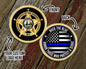 Custom Logo Back The Blue Challenge Coin