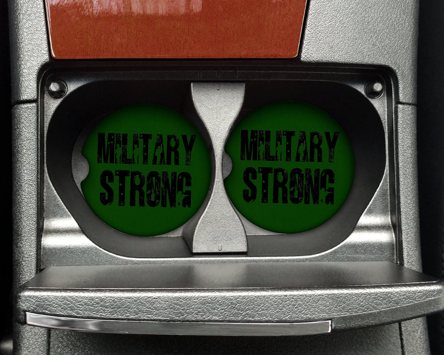 Military Strong Car Coaster