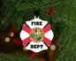 Florida State Flag Maltese Cross Christmas Ornament