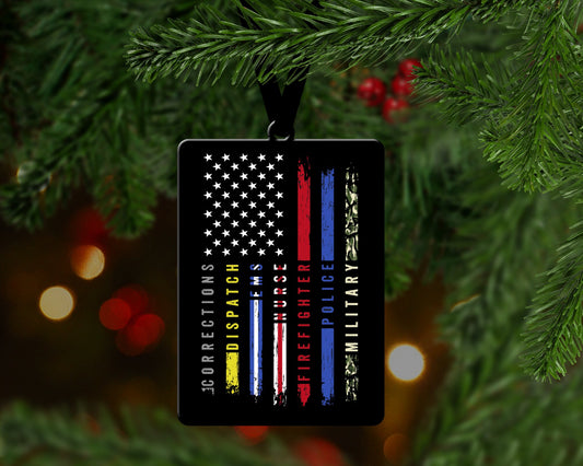 First Responder Christmas Ornament