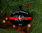 New Couple Thin Red Line Christmas Ornament