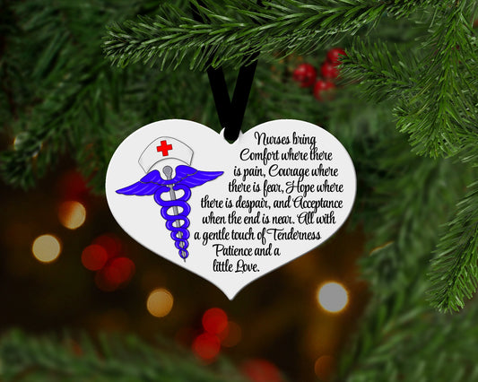 Nurse Heart Ornament