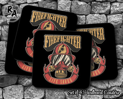 Firefighter Drink Coasters