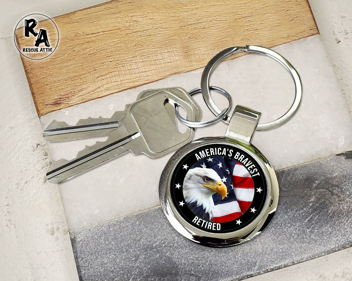 America's Bravest Retired Keychain