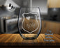 Police Wife Wine Glass