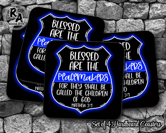 Blessed Are The Peacemakers Drink Coasters