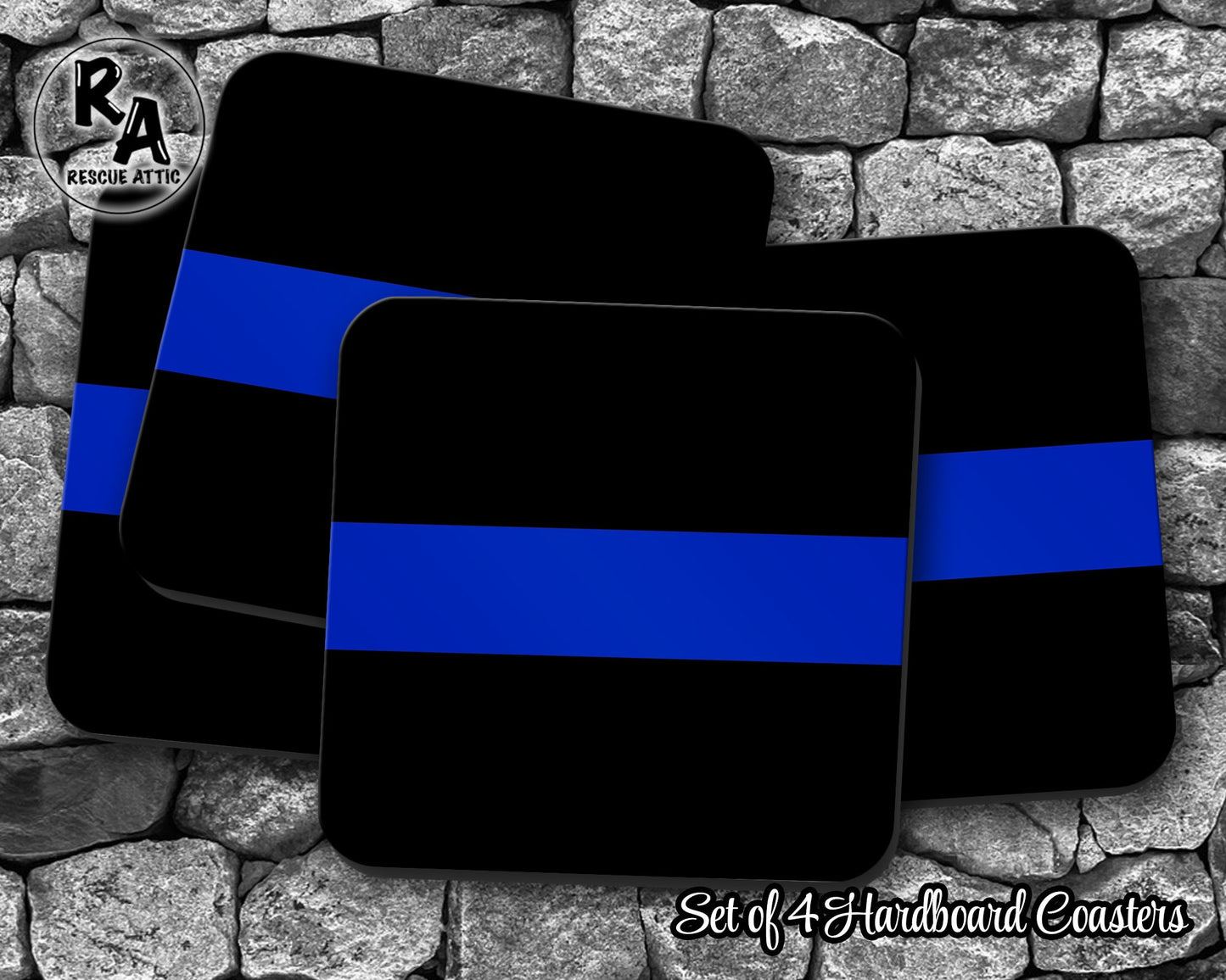 Thin Blue Line Drink Coasters