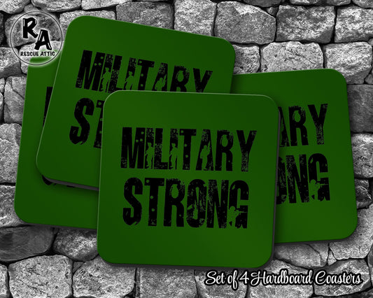Military Strong Drink Coasters
