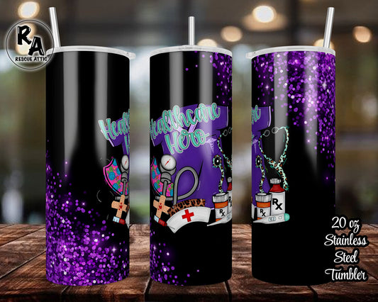 Healthcare Hero 20oz Skinny Tumbler