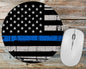 Blue Line American Flag Mousepad