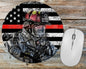 Thin Red Line Firefighter Mousepad