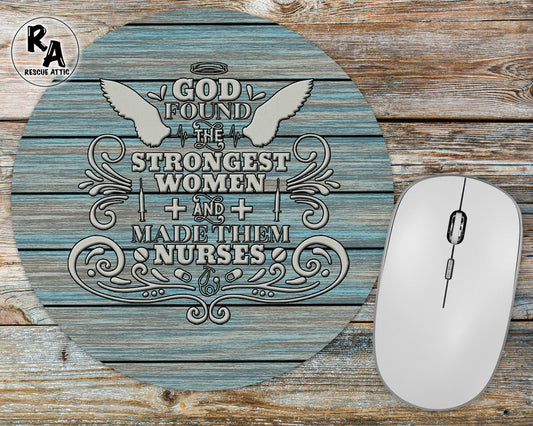 Strongest Women Nurses Mousepad