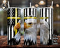 Bald Eagle Thin Yellow Line Faith Cross 20oz Skinny Tumbler