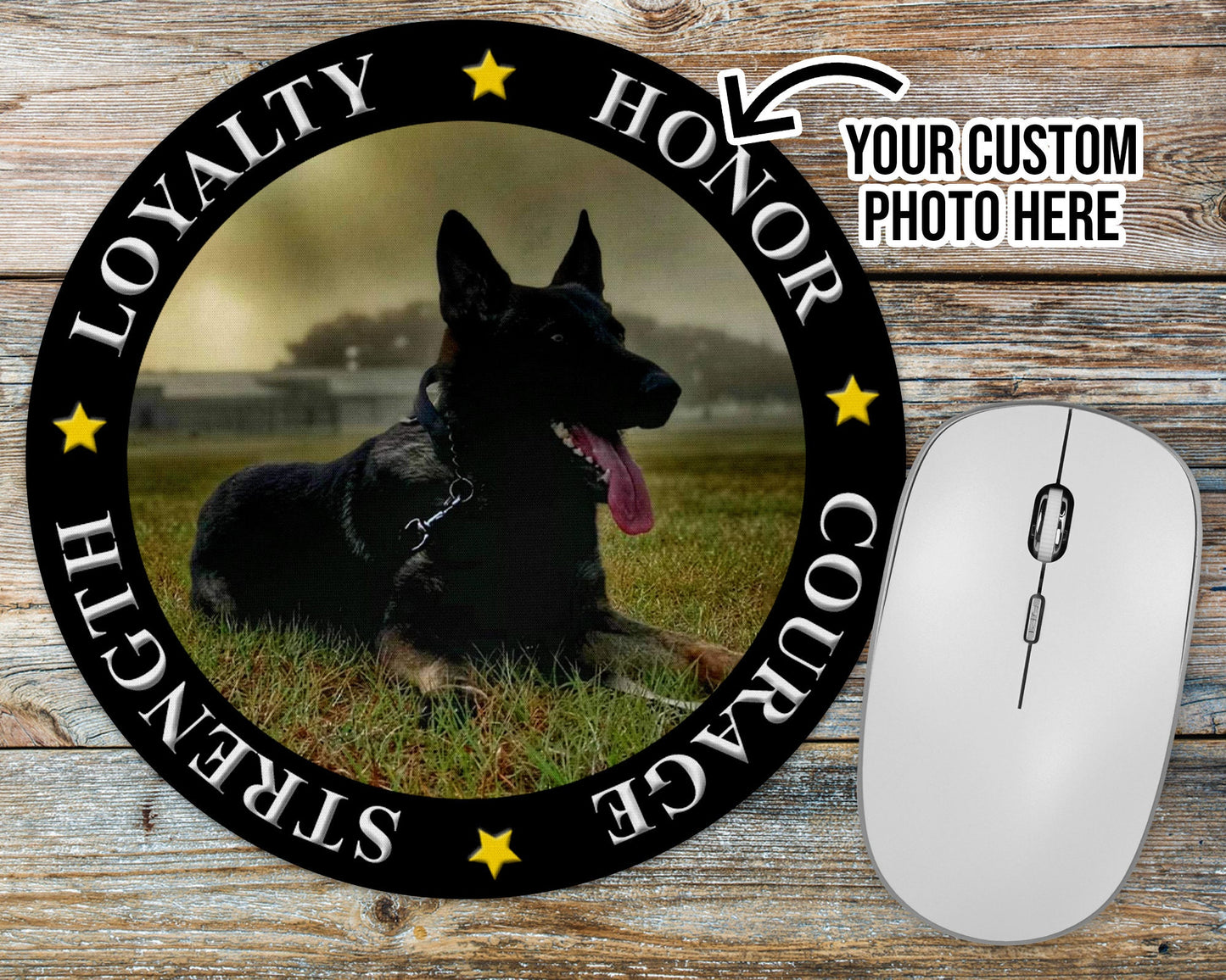 Custom Photo K9 Mousepad