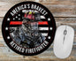 America's Bravest Retired Firefighter Mousepad
