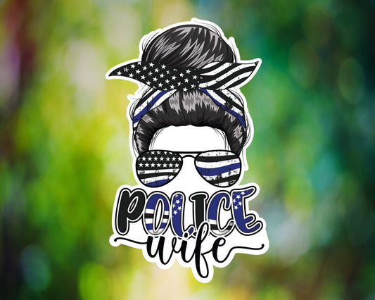 Messy Bun Police Wife