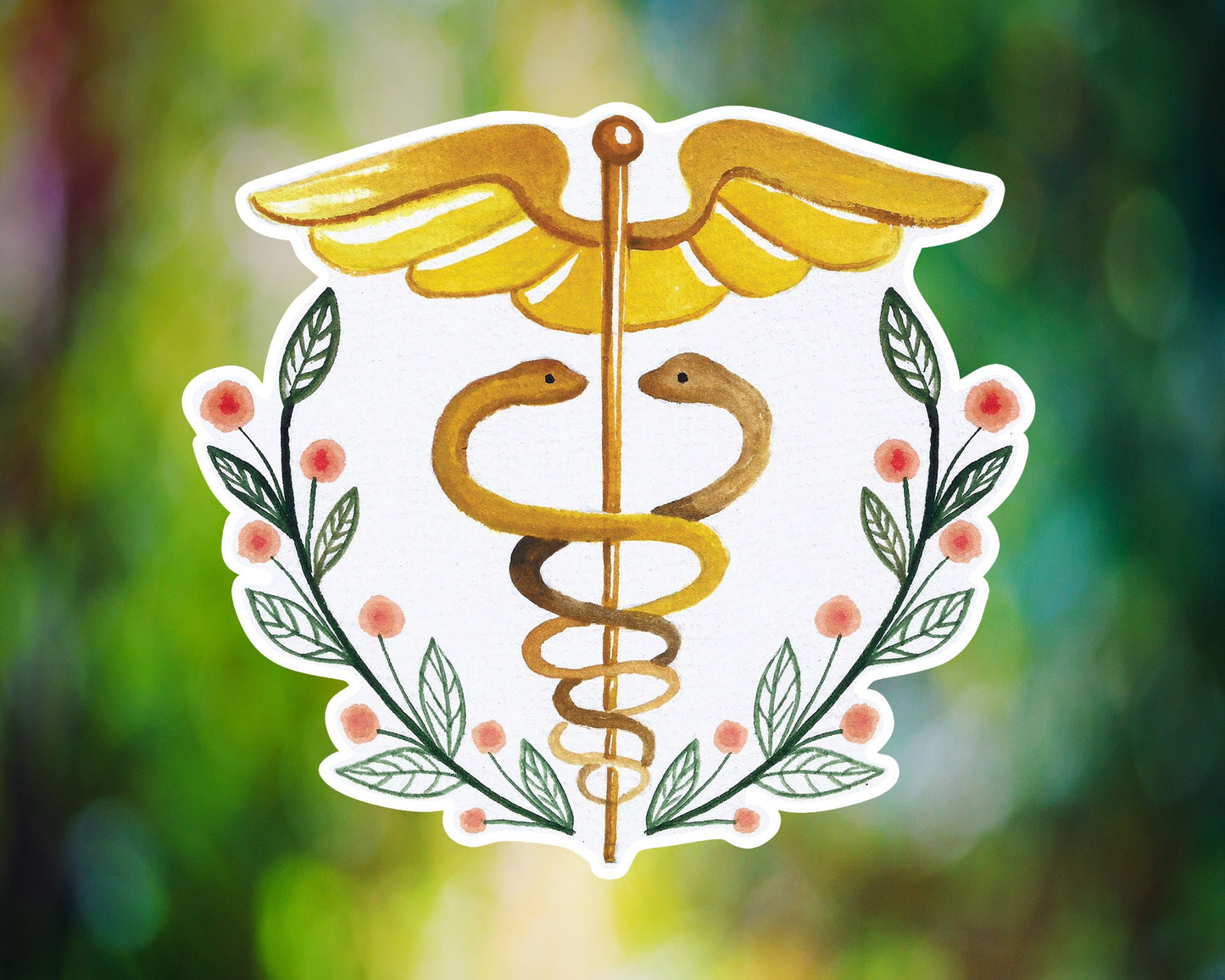 Floral Caduceus