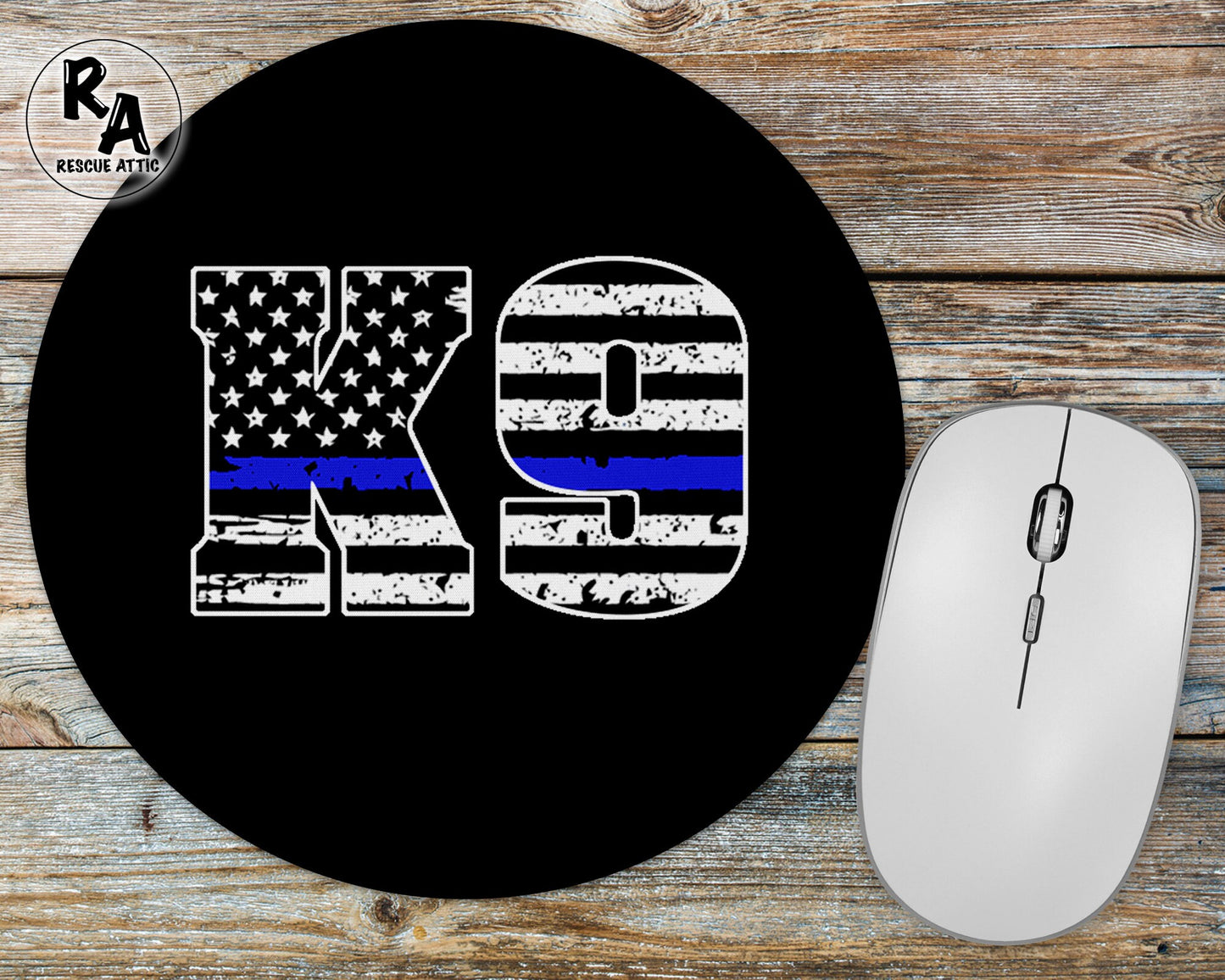 Blue Line K9 Flag Mousepad