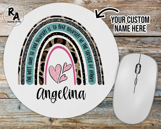 Personalized Nursing Rainbow Mousepad