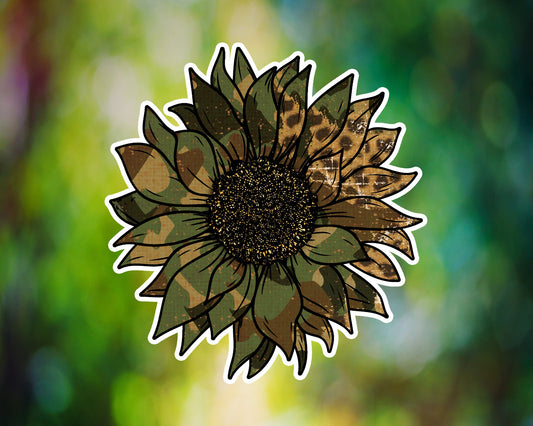 Military Camo Sunflower